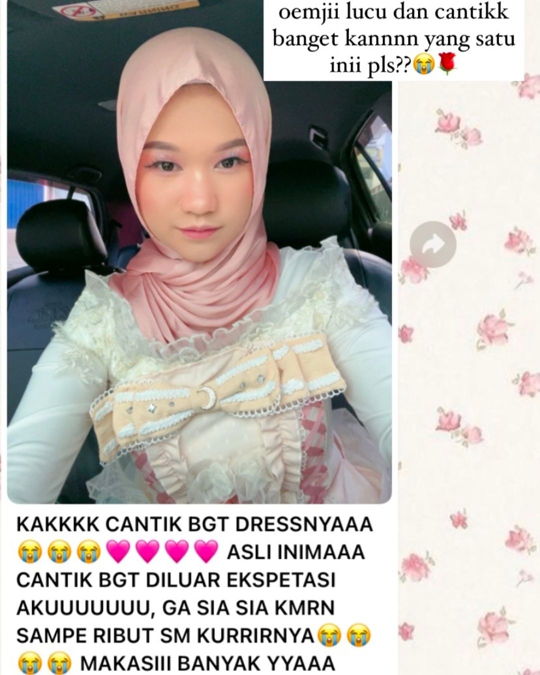 Testimoni Pelanggan Rinn Dress 1