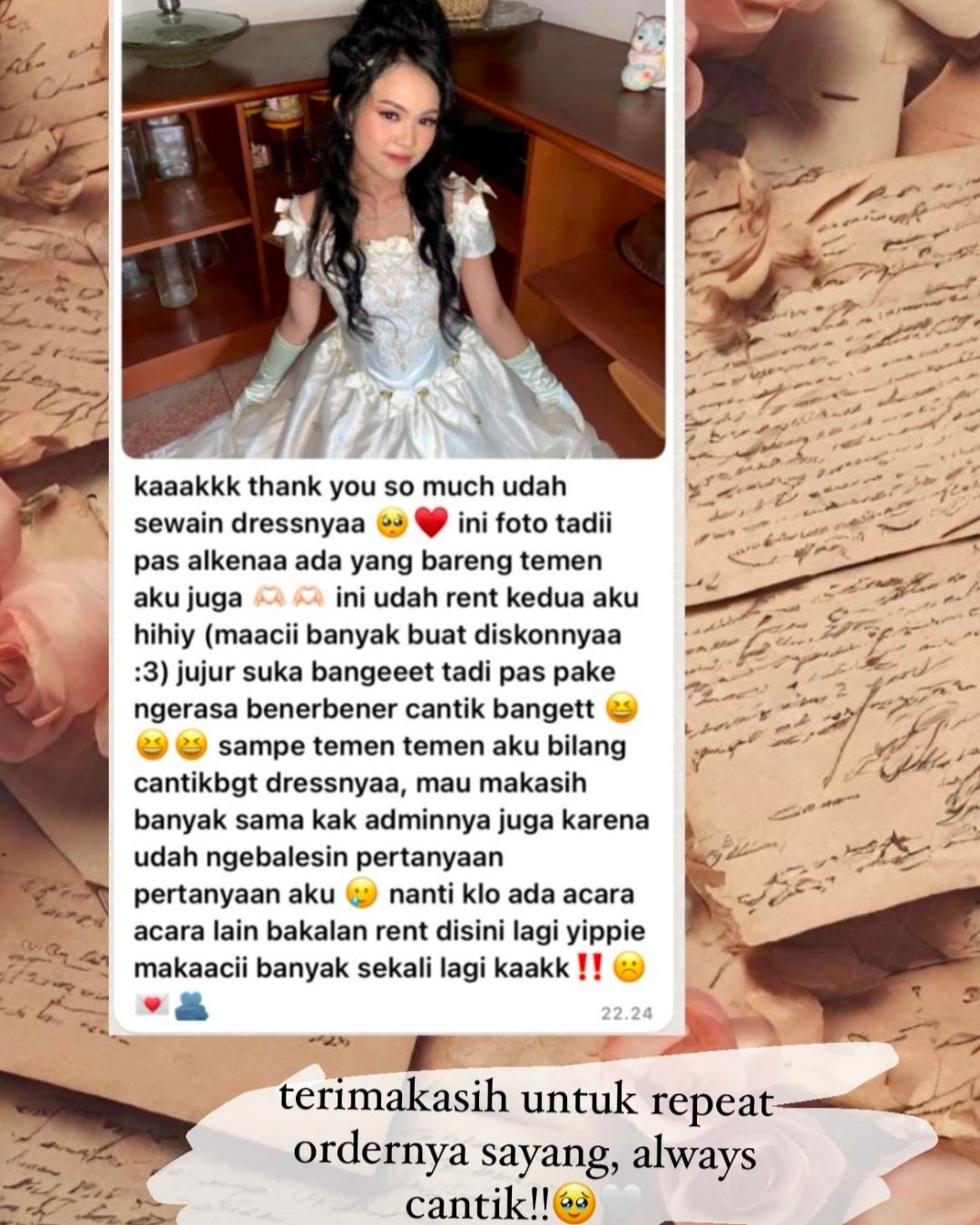 Testimoni Pelanggan Rinn Dress 2